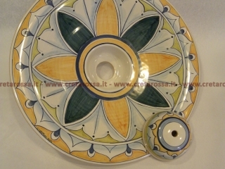 cod.art: la11 - Lampadario in ceramica, dipinto a mano e personalizzato su richiesta.  Ne vorresti uno simile? Invia una richiesta e riceverai il preventivo con le spese di spedizione. 